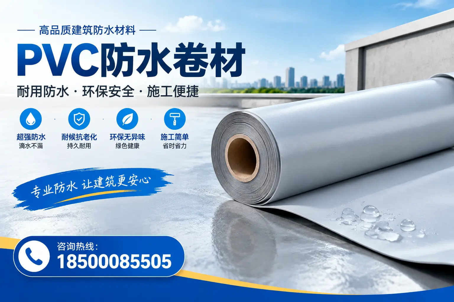 PVC防水卷材选型对比：如何做出明智选择？萍乡指南
